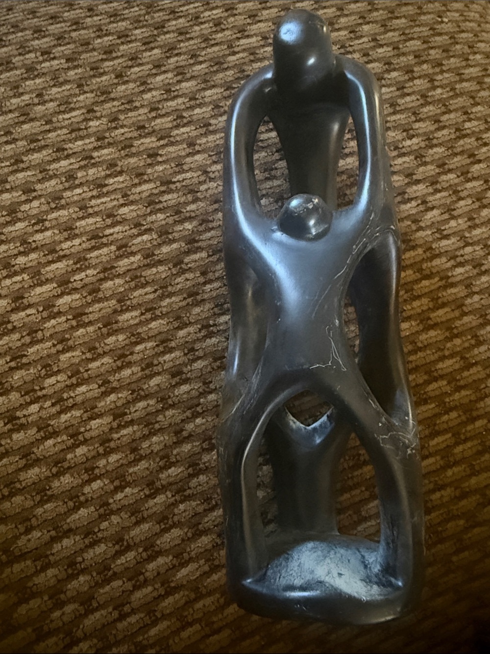 Abstract Embrace Sculptural Accent in Black soap
Stone